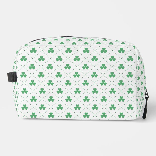 Trousse De Toilette Motif Feuilles de Trèfle St. Patrick-53224 (Recto)
