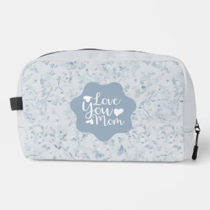 Trousse De Toilette Motif floral bleu pastel