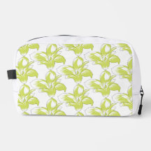 Motif floral noir lime audacieux