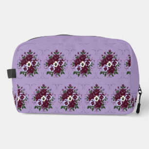 Trousse de Toilette Motif Floral Violettes