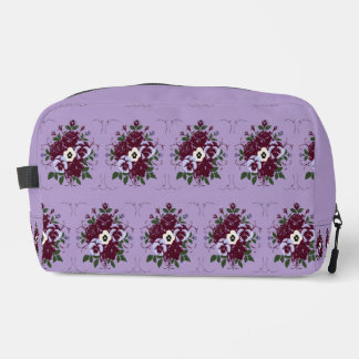 Trousse de Toilette Motif Floral Violettes