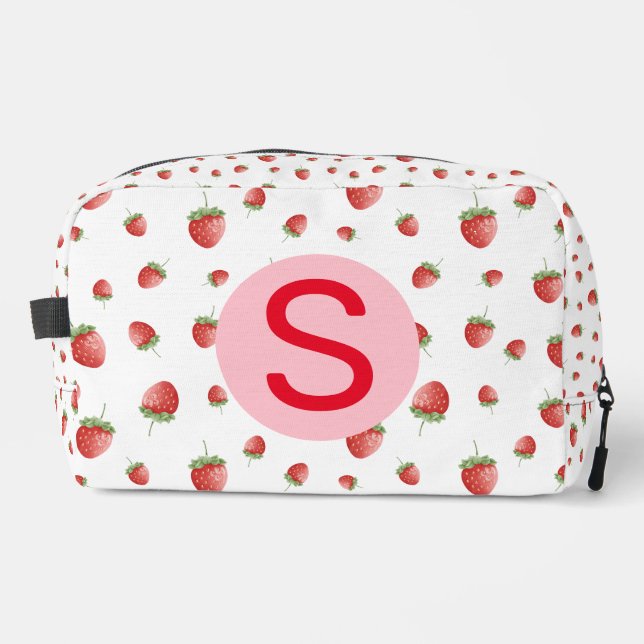 Trousse De Toilette Motif fraise (Recto)
