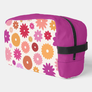 Trousse De Toilette Motif Grandes Fleurs Colorées