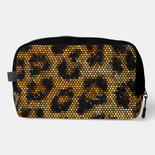 Trousse De Toilette Motif Léopard Brown