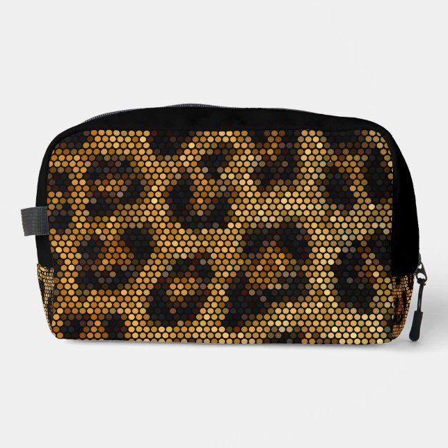 Trousse De Toilette Motif Léopard Brown (Recto)