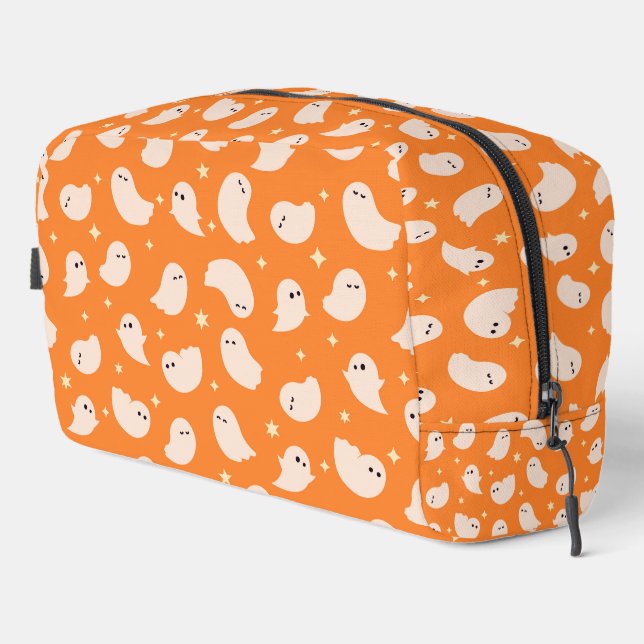 Trousse De Toilette Motif Orange Ghost Doodle (Coin droit)