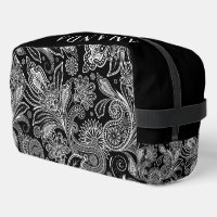 Motif paisley vintage noir et blanc