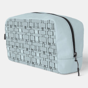 Trousse De Toilette Motif rectangulaire bleu clair neutre