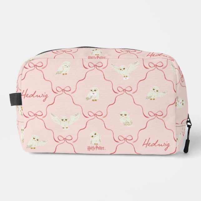 Trousse De Toilette Motif Ruban Rose Hedwig (Recto)