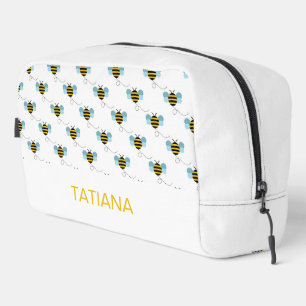 Trousse De Toilette Motif sans couture d'abeille volante mignonne