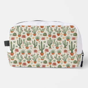 Trousse De Toilette Motif sans couture de cactus de désert succulent