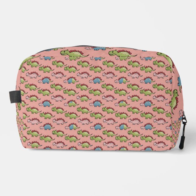 Trousse De Toilette Motif transparent de dinosaure mignon (Recto)