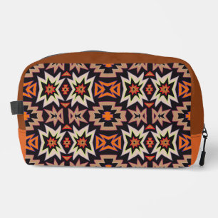 Trousse De Toilette Motif tribal sud-ouest orange noir