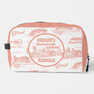 Trousse De Toilette Nashville Toile Enterrement de Vie de Jeune Fille