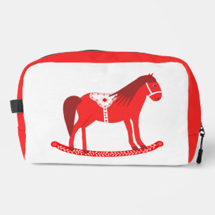 Trousse De Toilette Noël scandinave Cheval Rocking