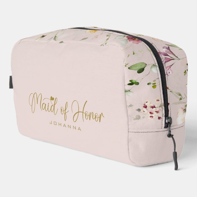 Trousse De Toilette Nom de Demoiselle d'Honneur Accessoire Cadeau de S (Coin droit)