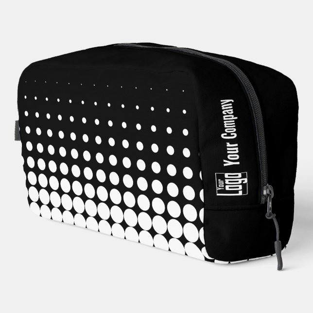 Trousse De Toilette Nom de l'entreprise promotionnelle Logo Dots Noir  (Coin droit)
