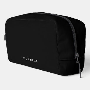 Trousse De Toilette Nom de logo d'entreprise noir total Instagram Trav