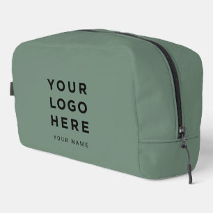 Trousse De Toilette Nom de logo d'entreprise Vert Sauge Instagram Voya