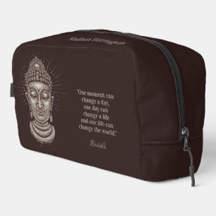 Trousse De Toilette Nom et texte personnalisés Citation Bouddha