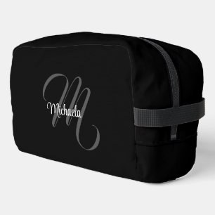 Trousse De Toilette Nom initial de monogramme moderne minimaliste