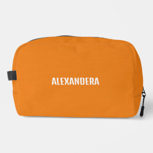 Trousse De Toilette Nom minimaliste Orange Bachelorette Cadeau