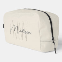 Nom Monogramme moderne Script Cream