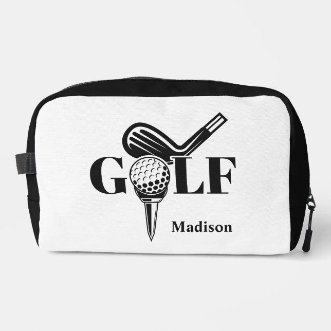 Trousse De Toilette Nom personnalisé Golf (Recto)