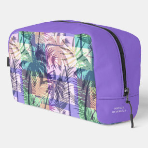 Trousse De Toilette Nom personnalisé Motif Palm Trees
