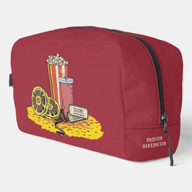 Trousse De Toilette Nom personnalisé / Vidéo texte (Coin droit)