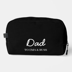 Trousse De Toilette Noms de enfants modernes Papa Design Noir