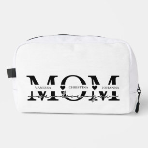 Trousse De Toilette Noms d'enfants de maman moderne pour la fête des m