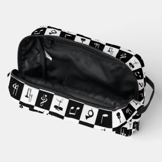 Trousse De Toilette Notes musicales et instruments sur le carré