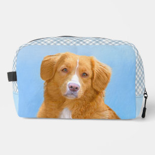 Trousse De Toilette Nouvelle-Écosse Peinture de chien pour l'essayeur