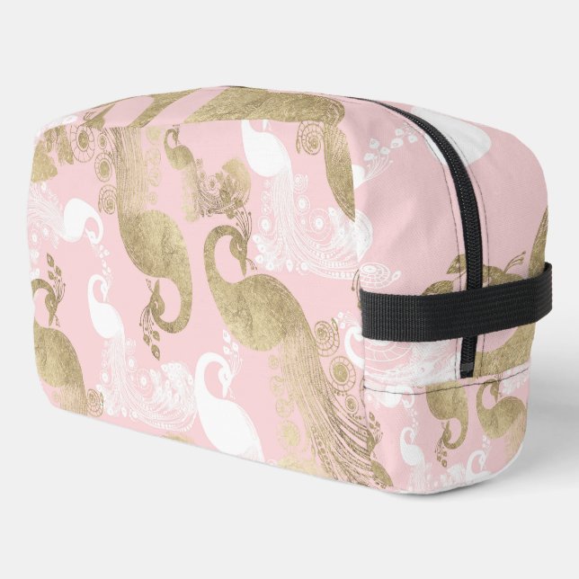 Trousse De Toilette Oiseau royal rose (Coin gauche)