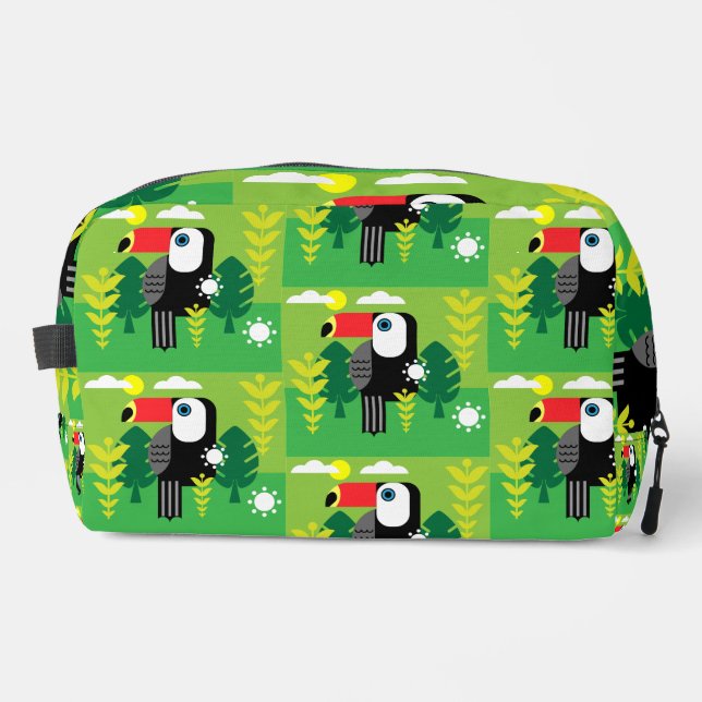 Trousse De Toilette Oiseau tropical du Toucan (Recto)