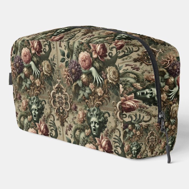Trousse De Toilette Opulence Opatique - Gothique Floral Baroque (Coin droit)