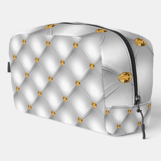 Trousse De Toilette Or Diamant Toupet Blanc (Coin droit)
