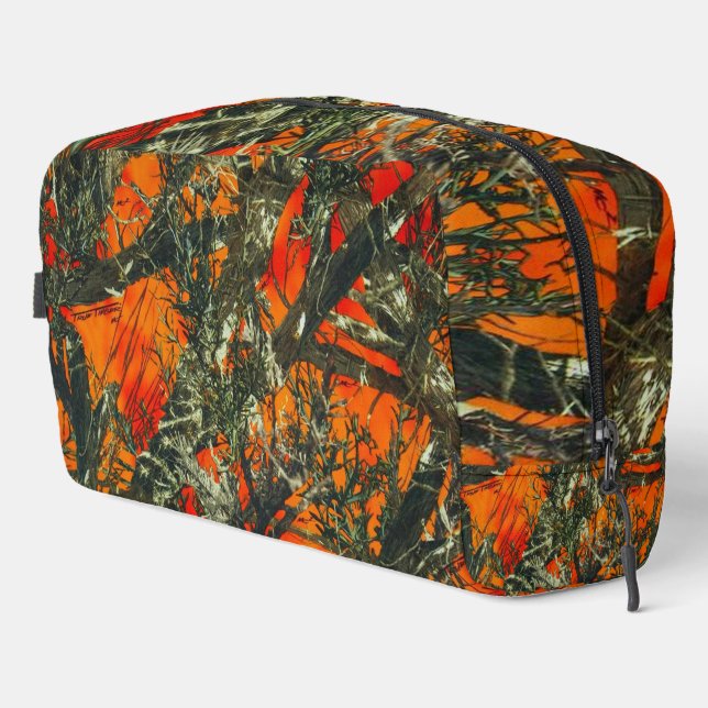 Trousse De Toilette Orange  Camouflage  (Coin droit)