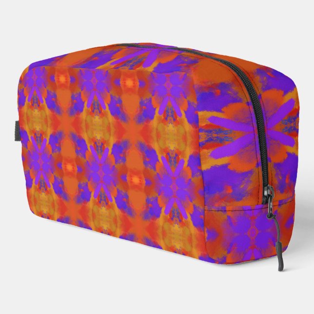 Trousse De Toilette Orange Purple And Red Abstract Graphic Art Design (Coin droit)