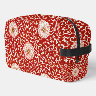 Trousse De Toilette Owen Jones Ornement Chinois Fleurs Rouges et Blanc