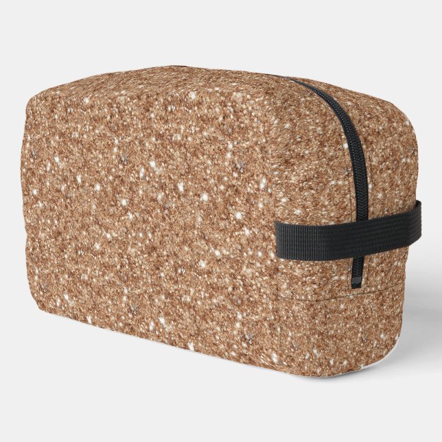 Trousse De Toilette Paillettes dorées chic (Coin gauche)