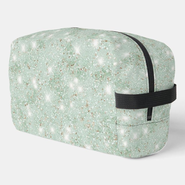Trousse De Toilette Paillettes Fausse Menthe (Coin gauche)