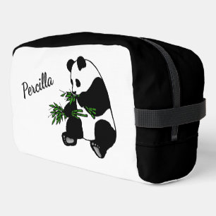 Trousse De Toilette Panda géant mange nom Bambou