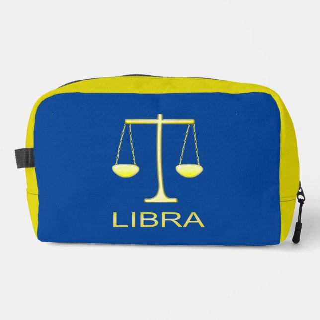 Trousse De Toilette Panneau étoile Balance dorée de Libra (Recto)