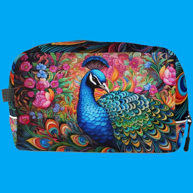 Trousse de toilette Paon Arc-en-ciel (Créateur téléchargé)