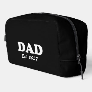 Trousse De Toilette Papa typographie moderne coutume date est noir