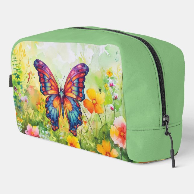 Trousse De Toilette Papillon Bleu Orange Ailes (Coin droit)