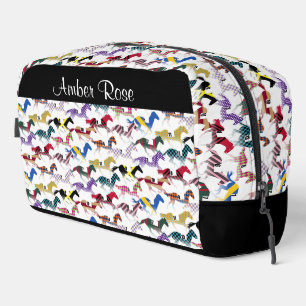 Trousse De Toilette Partez pour les courses de chevaux Jockey Motif en
