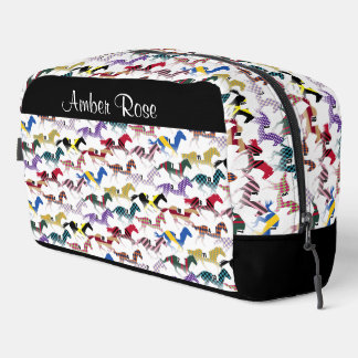 Trousse De Toilette Partez pour les courses de chevaux Jockey Motif en